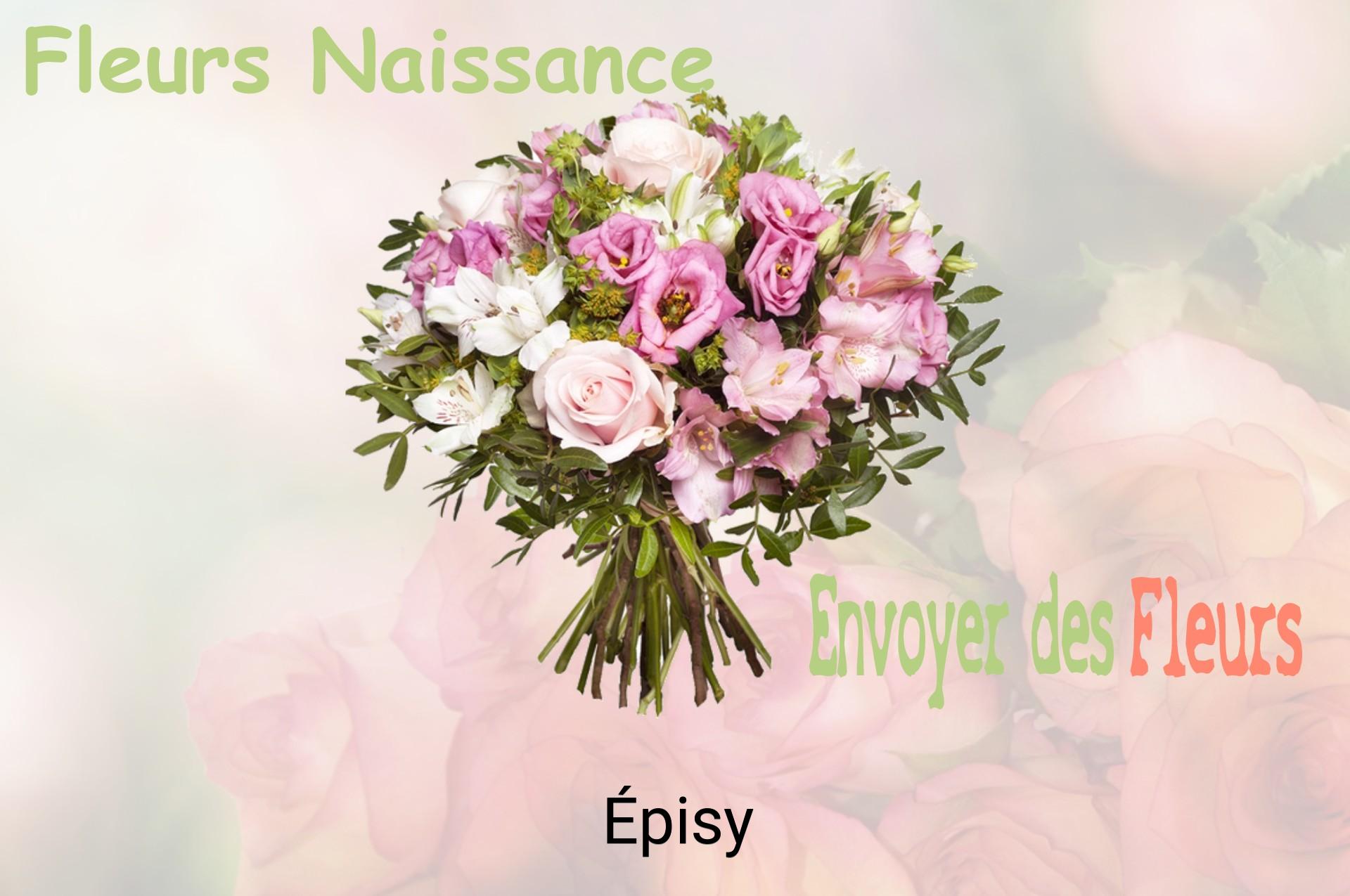 Bouquet de fleurs de naissance livré à Épisy